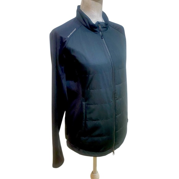 Sun Mountain wind wear zip up black lightweight insulated athletic jacket medium - Picture 3 of 8